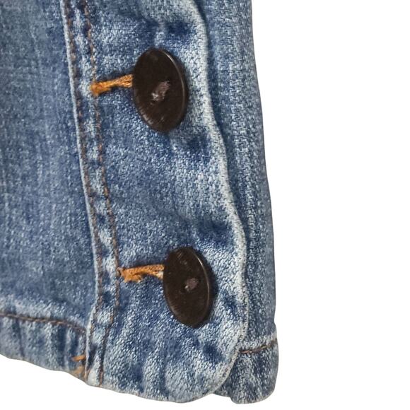 White House Black Market Vintage Blanc Wide Leg Jean Capri Women size 10 - Picture 8 of 8